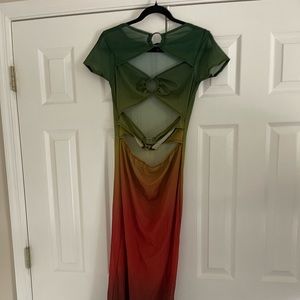 Woman’s Sheer Dress